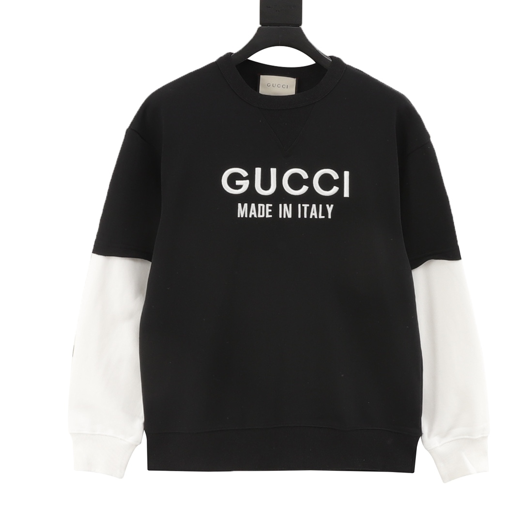 Gucci/古驰 sudadera con logo bordado y efecto dos piezas Inspirada en colores y texturas de la temporada fresca, esta sud…