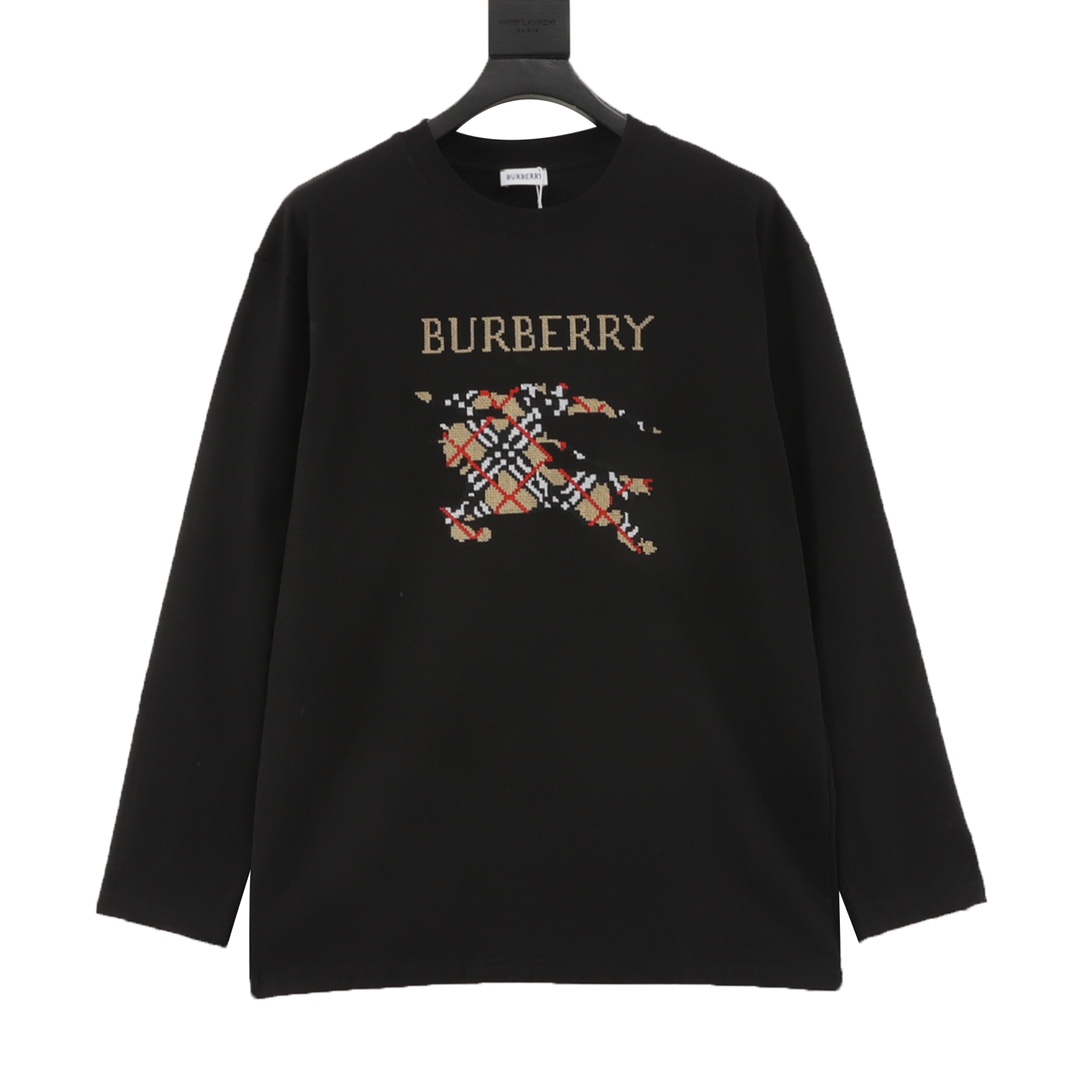 Las mangas largas Burberry/Burberry a cuadros war pony están hechas de telas personalizadas. Se agrega material DuPont …