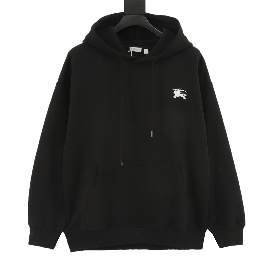 Sudadera con capucha Burberry/Burberry 25Fw con logo bordado en el pecho y estampado de espuma en la espalda. Esta pren…