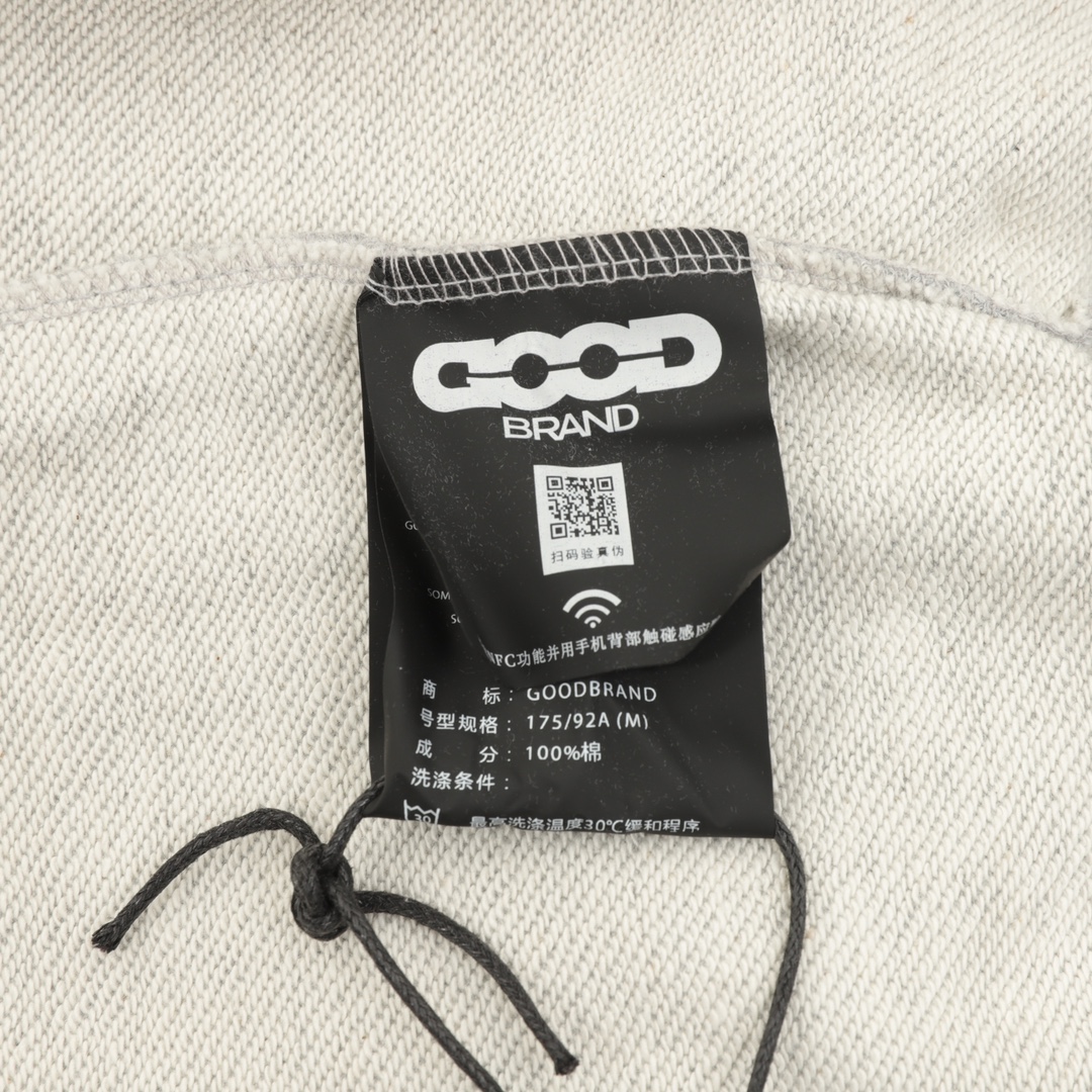 GOODBRAND25SS蝴蝶鲜花与剪刀蜡笔画连帽卫衣