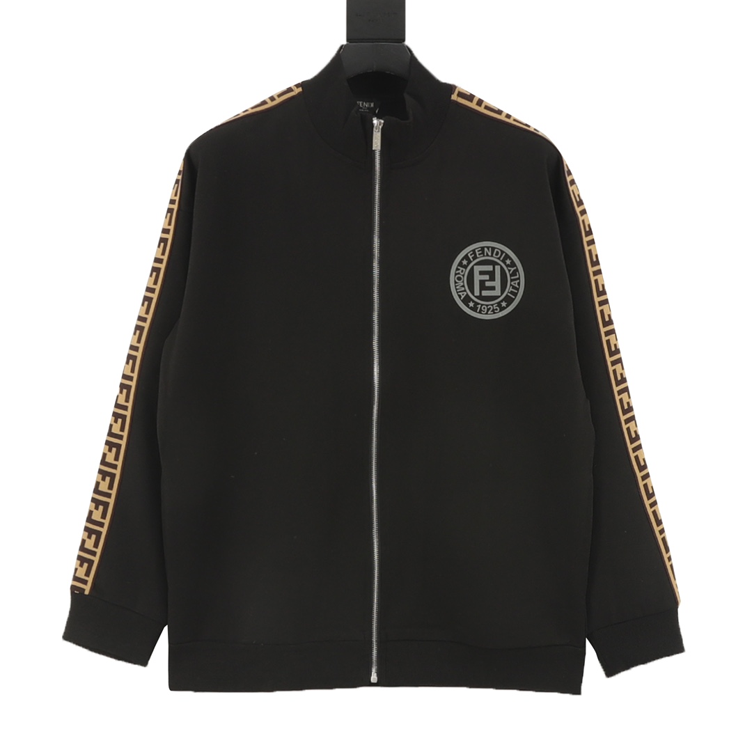 Fendi/Fendi 25FW Chaqueta con cremallera y logo FF grande en la manga. Se distingue de los productos comunes del mercad…