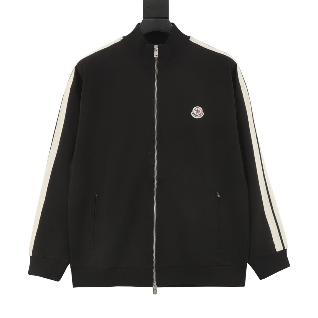 Moncler/蒙口 25FW clásica chaqueta con cremallera y cinta en el brazo distinguir la mercancía común del mercado, unisex n…