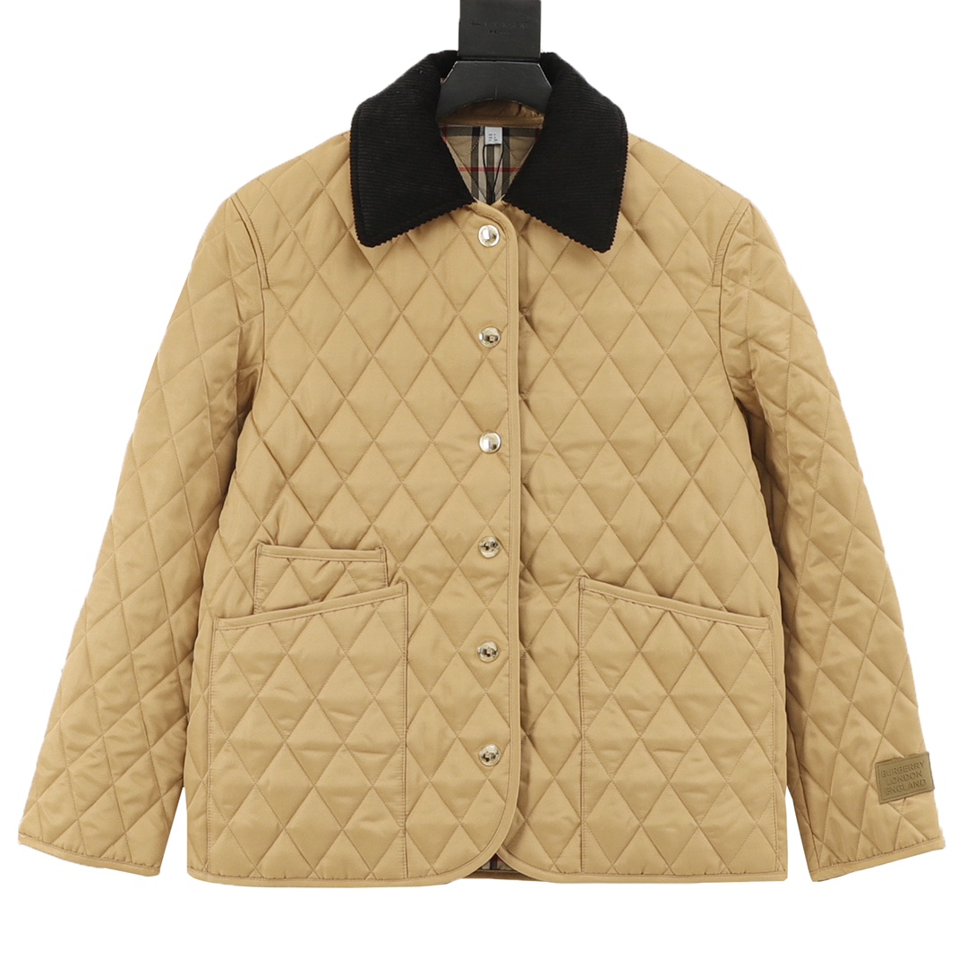 Burberry/Burberry Corduroy Lapel Quilted Barn Jacket El canal estrella de BUR acaba con todas las versiones del mercado…