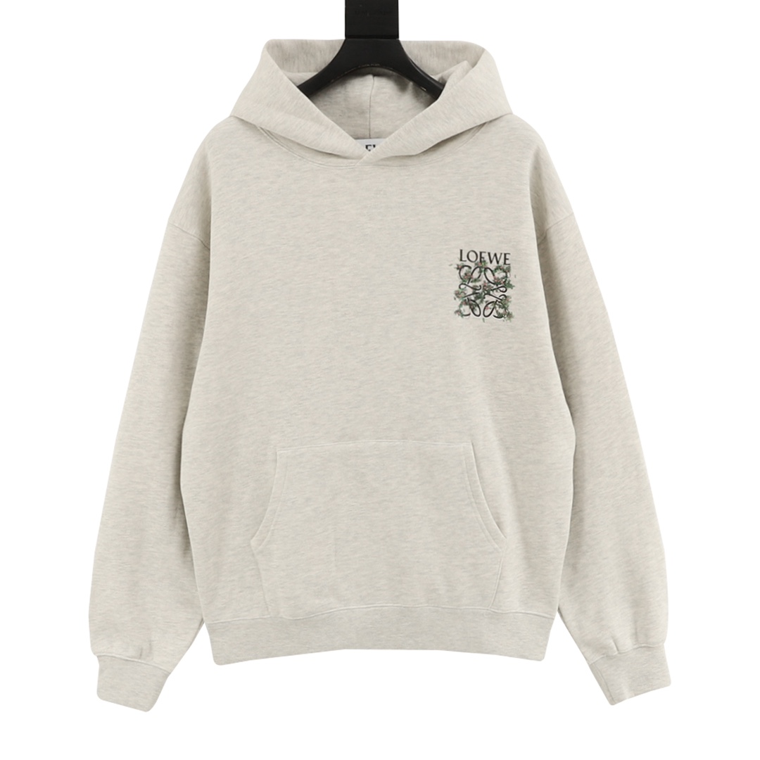 🅿️250 Loewe 罗意威 25FW sudadera con capucha estampado de hojas. La sudadera está hecha de tejido de punto 100% algodón, …