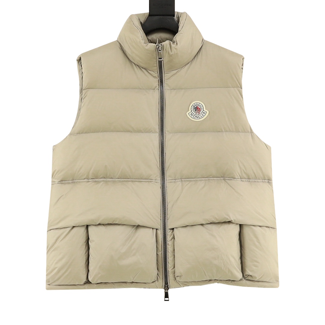 Moncler Lipsi down vest Contrast color splicing design. Super full filling. Original purchase development, distinguishi…