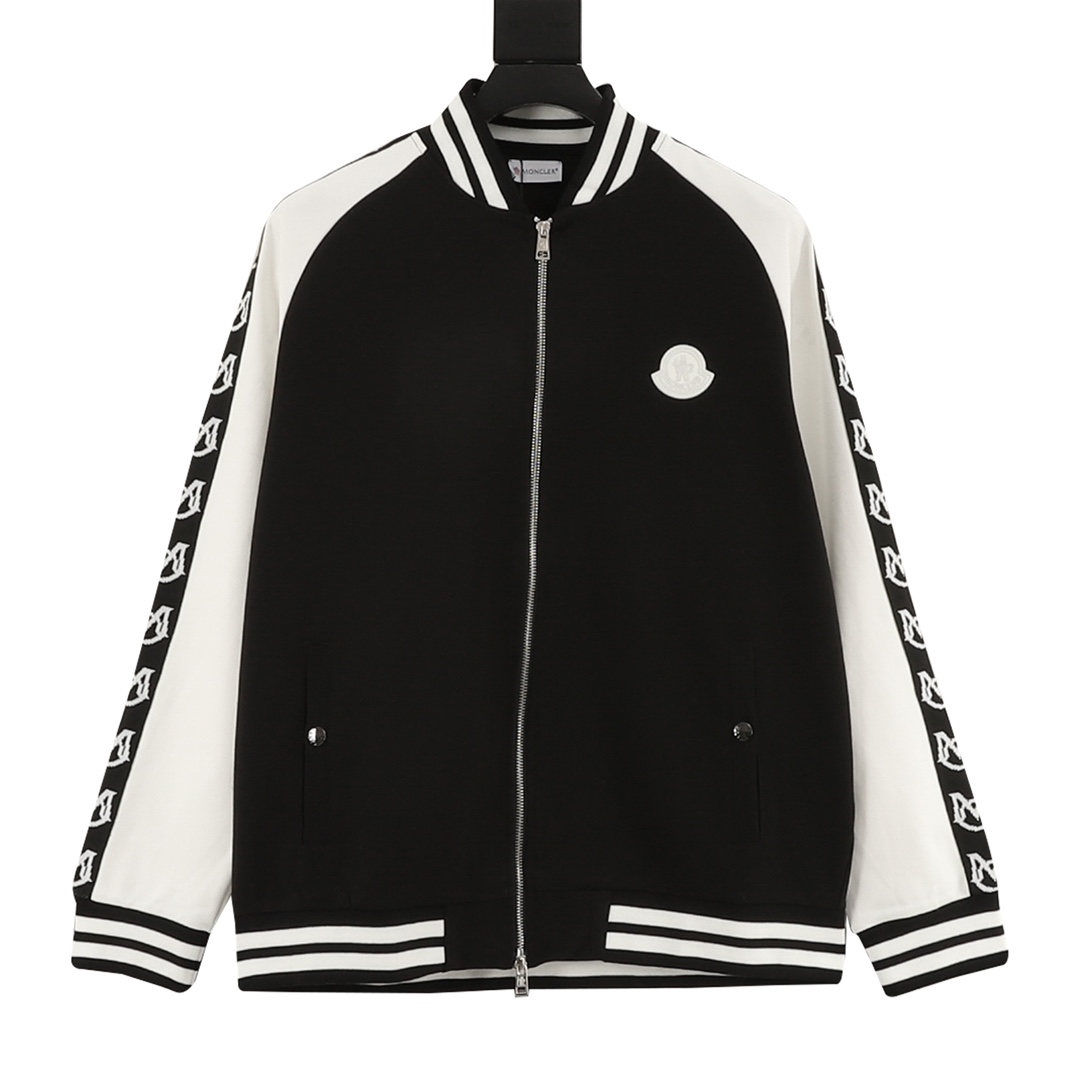 Moncler/Mengkou 25FW Panel-color embroidered micro-logo tape set zipper jacket Classic design and stunning appearance, …