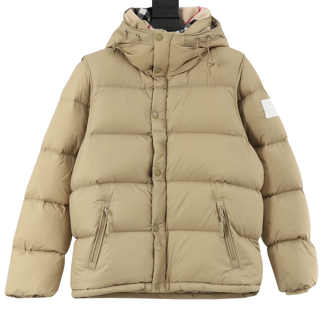 Chaqueta de plumas con mangas desmontables Burberry / Burberry 21Fw Chaqueta con capucha y mangas desmontables del mism…