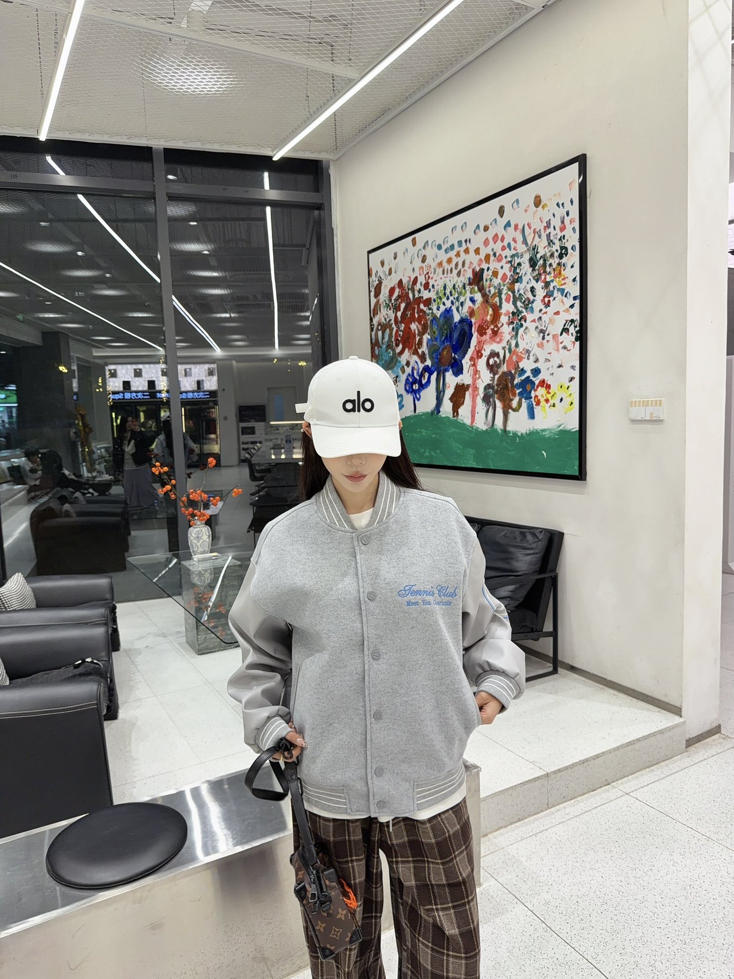 💰305lululemon/璐璐乐蒙 字母刺绣拼接棒球服夹克外套 上身效果#