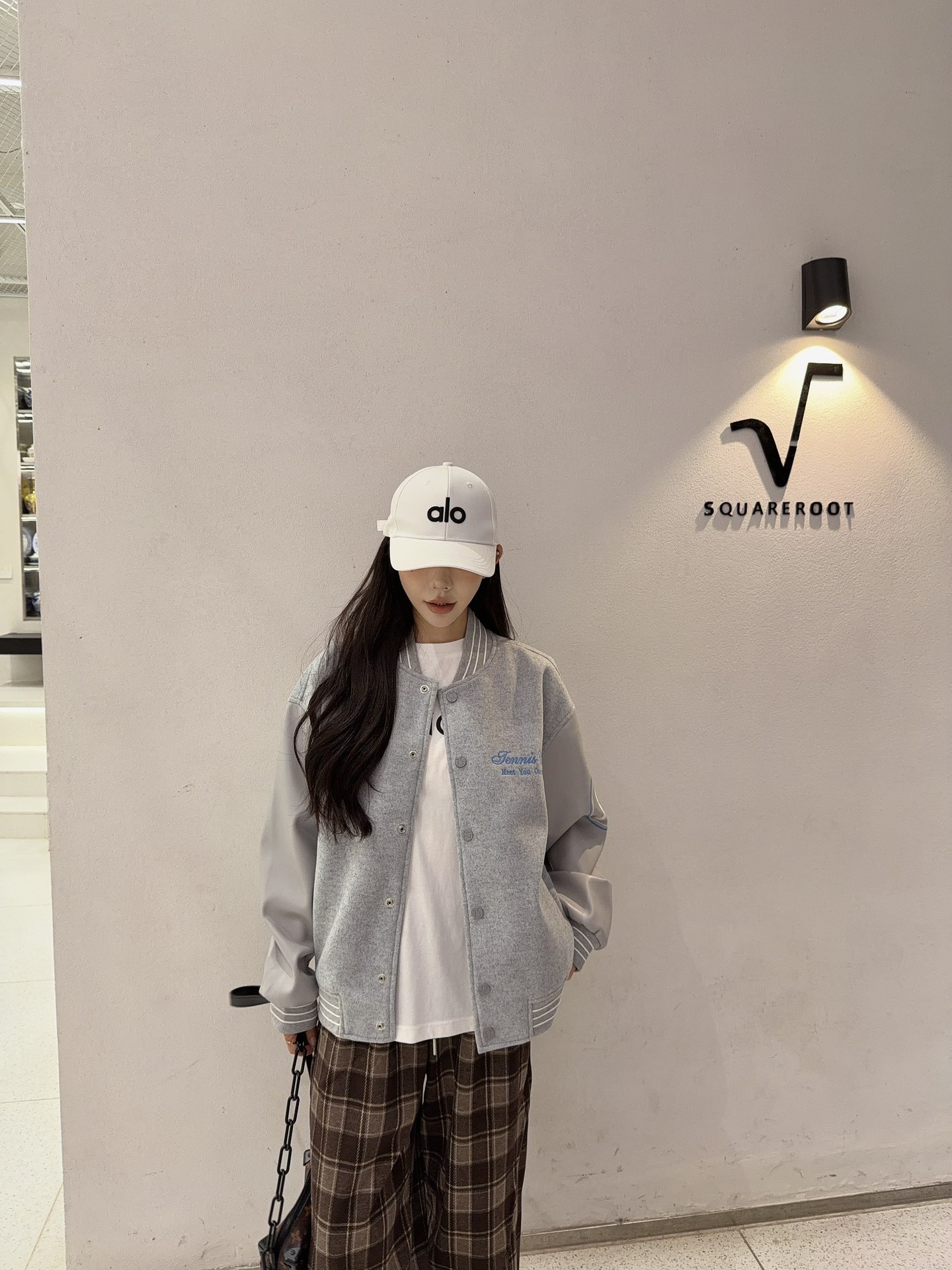 💰305lululemon/璐璐乐蒙 字母刺绣拼接棒球服夹克外套 上身效果#