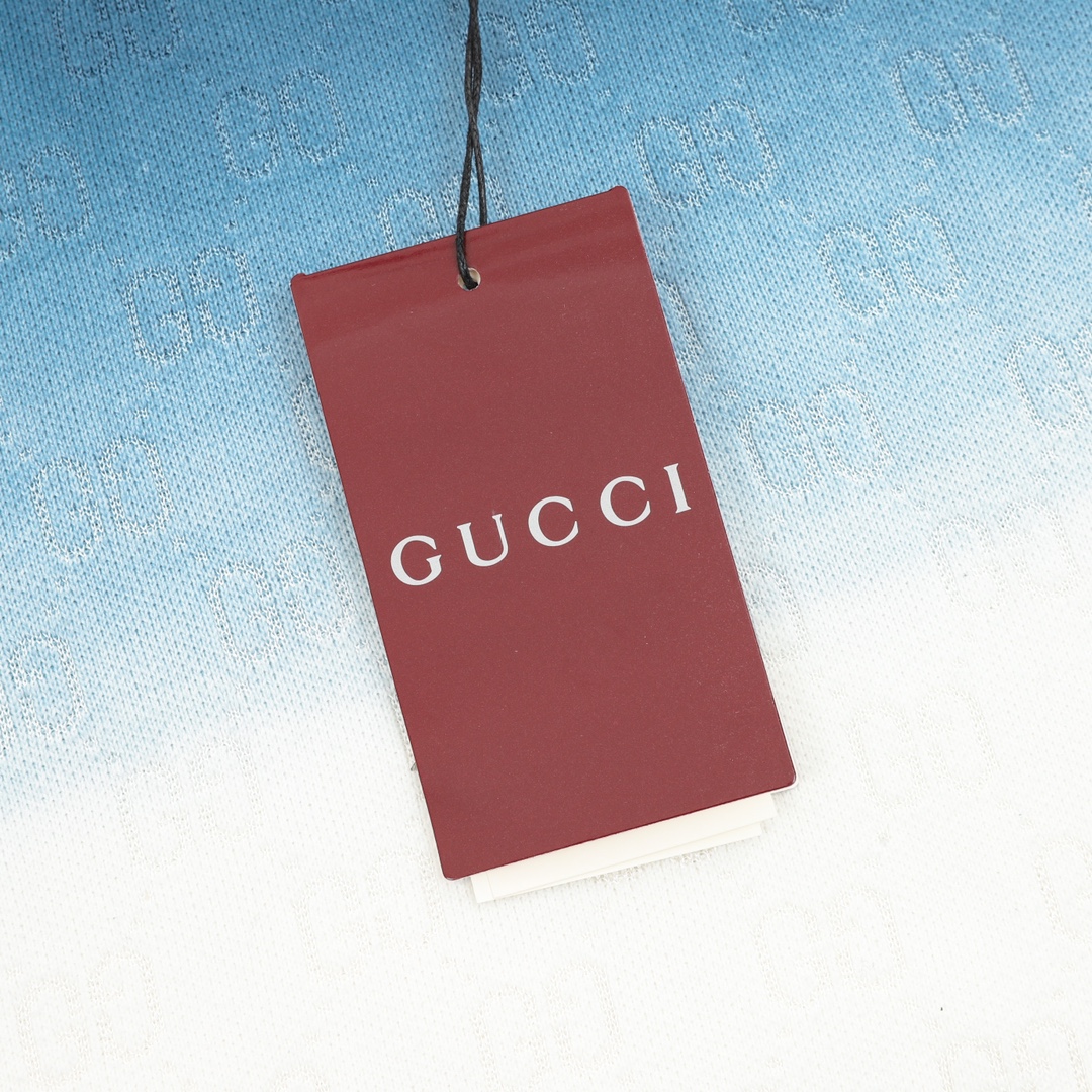 Gucci GUCCI/古驰 新款渐变翻领Polo短袖