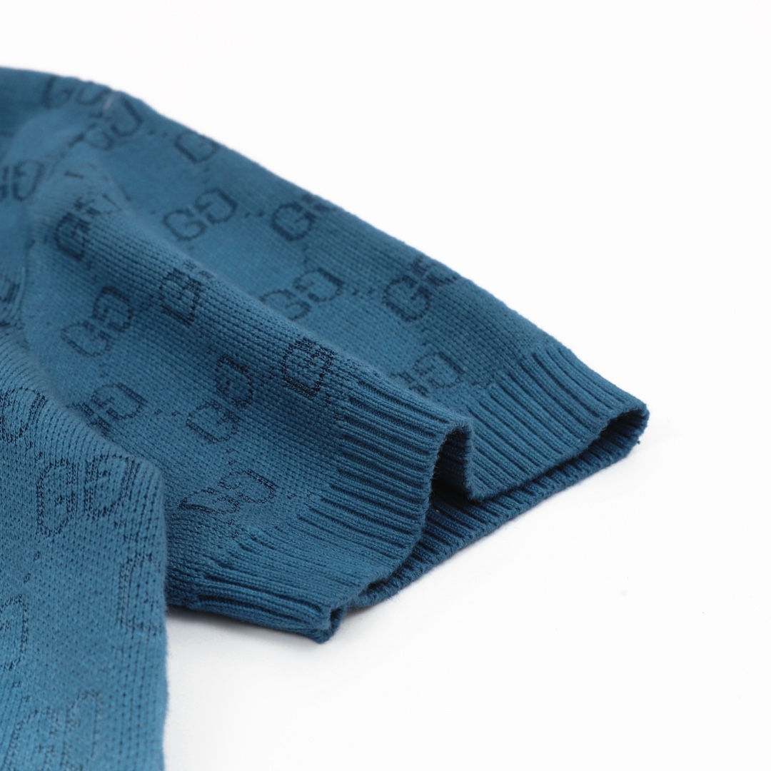Gucci GUCCI/古驰 新款渐变翻领Polo短袖