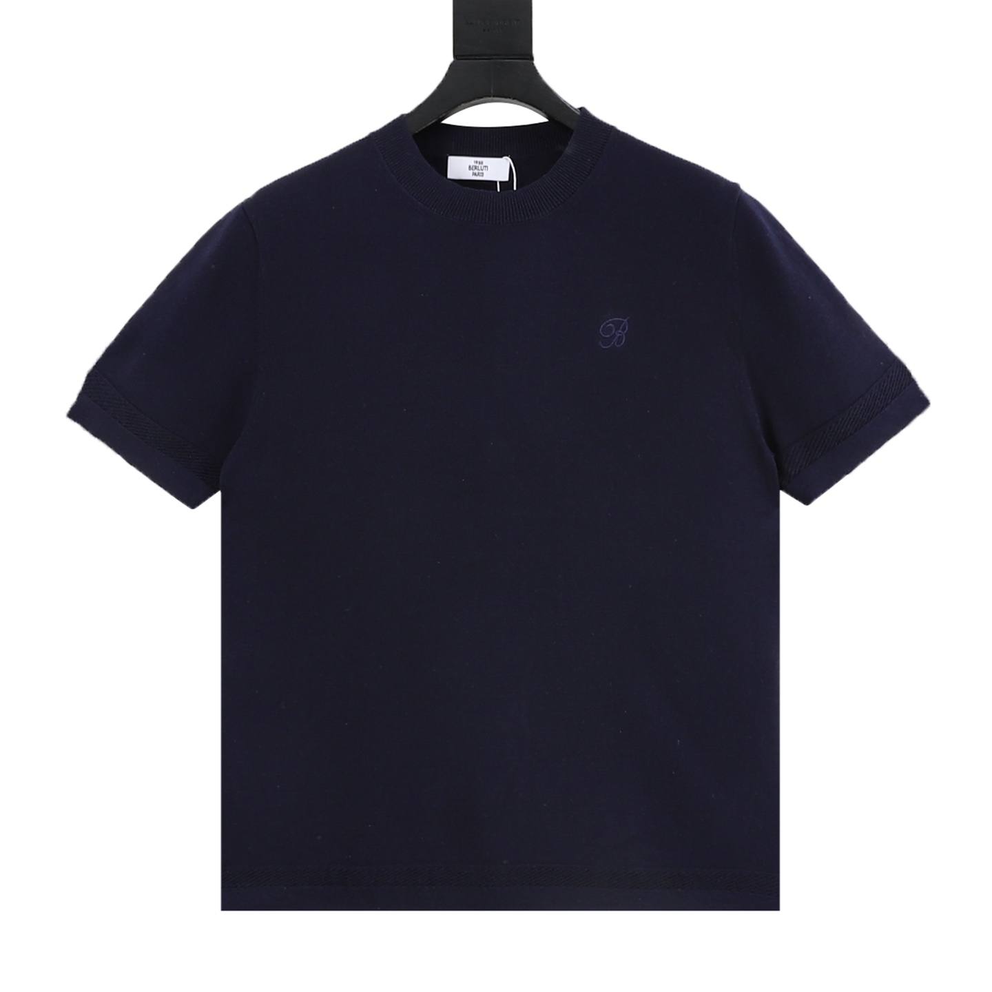 Berluti 经典款Thebor胸前刺绣桑蚕丝棉针织短袖 Berluti 经典款Thebor胸前刺绣桑蚕丝棉针织短袖