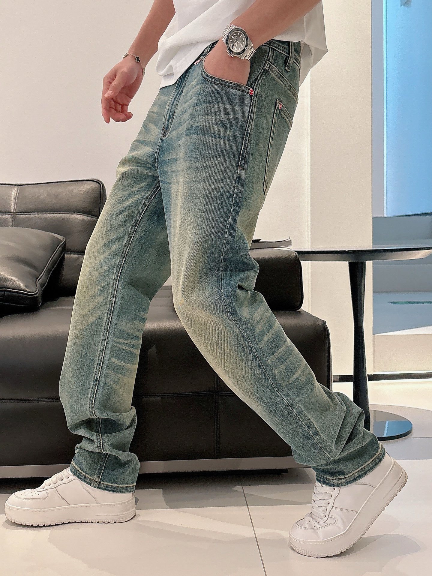 KITON# 25 春夏原单男士时装休闲丹宁牛仔裤,香港洋行渠道货,高端日本代工出品,重磅白金级臻品,