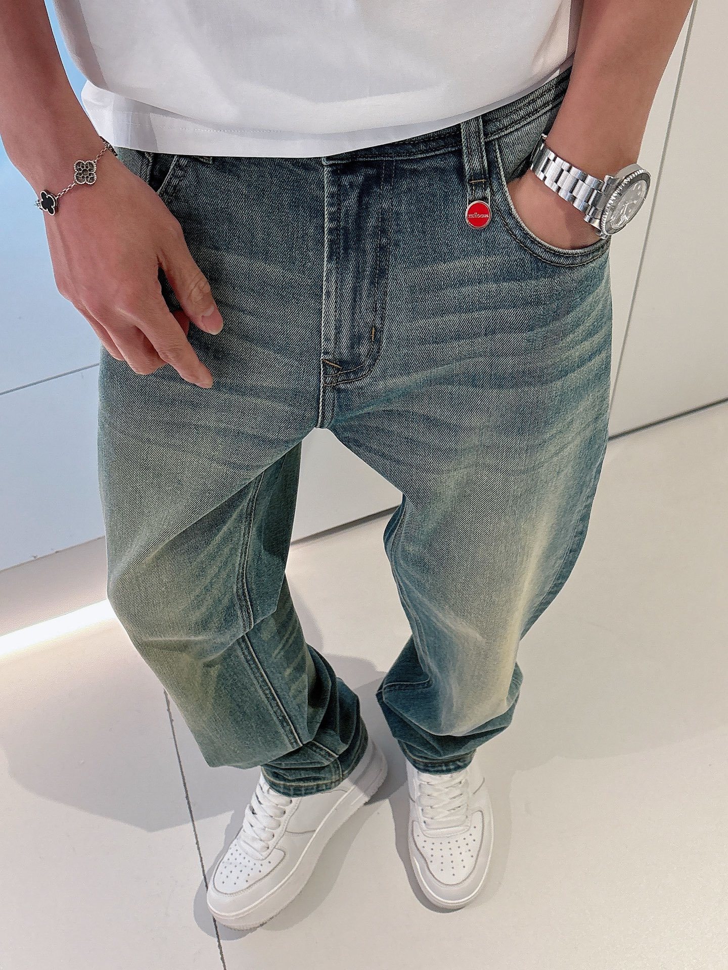 KITON# 25 春夏原单男士时装休闲丹宁牛仔裤,香港洋行渠道货,高端日本代工出品,重磅白金级臻品,