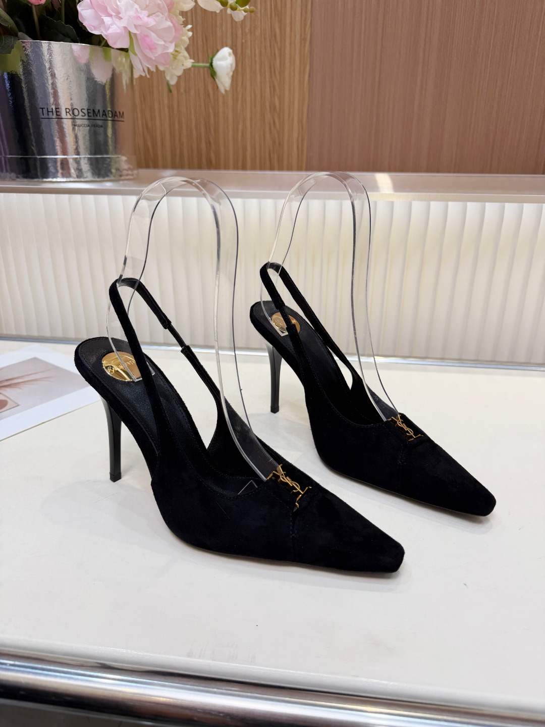 圣罗兰 Saint Laurent 经典高奢皮鞋鞋履高跟鞋 #436DA2FE 4