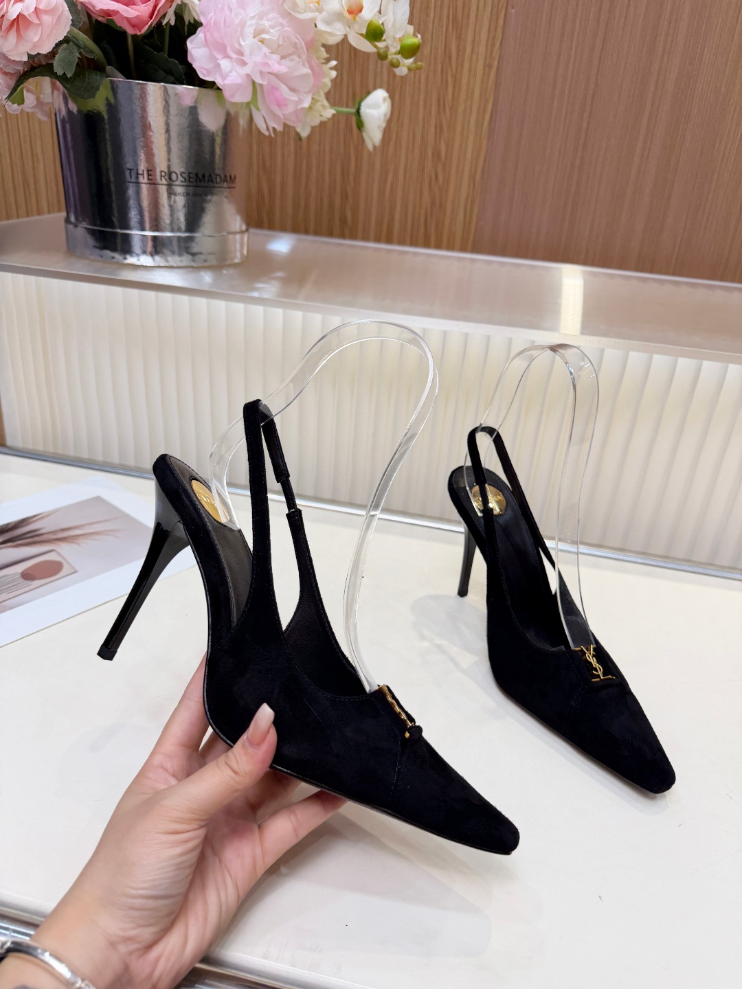 圣罗兰 Saint Laurent 经典高奢皮鞋鞋履高跟鞋 #436DA2FE 6