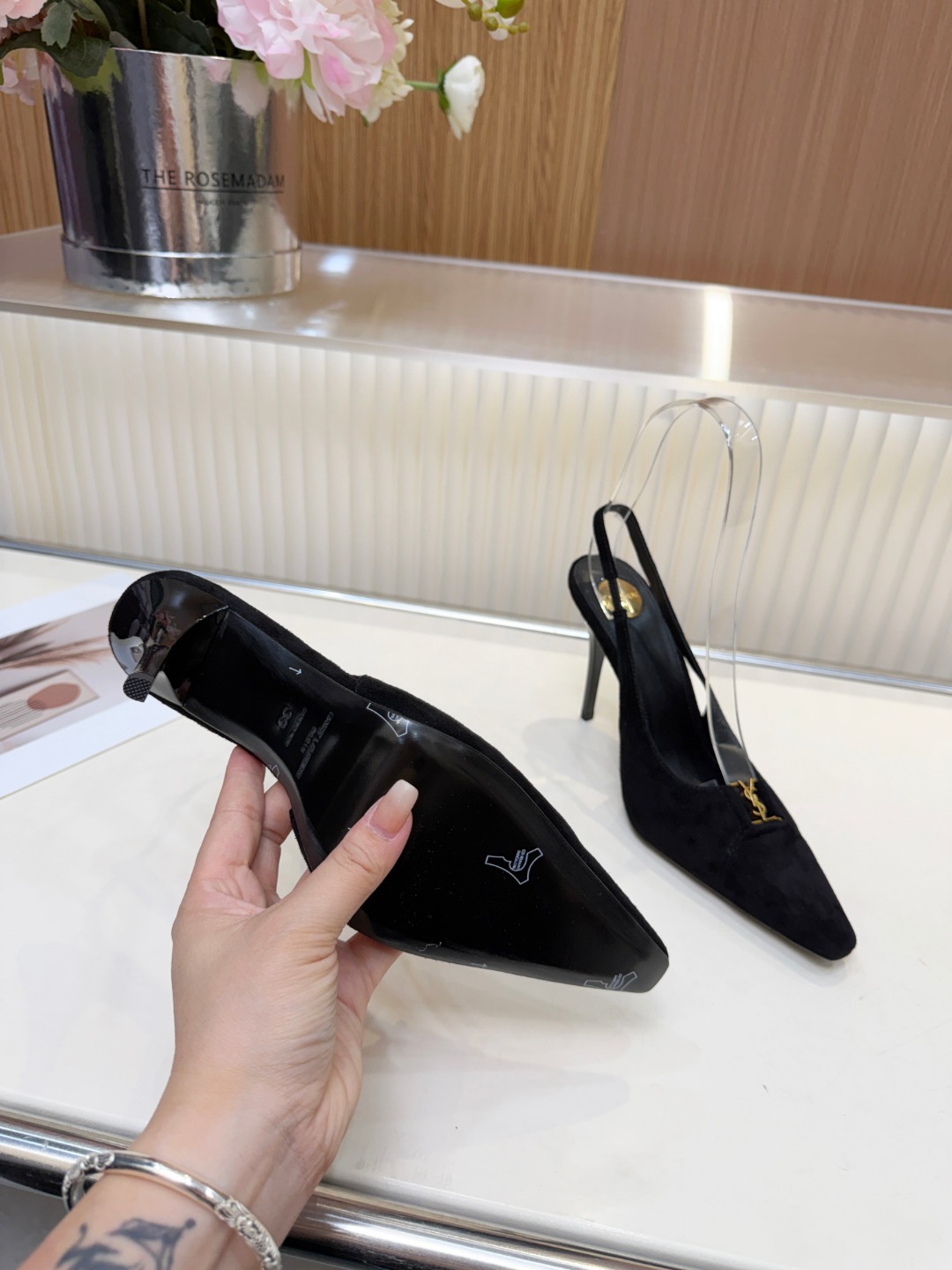 圣罗兰 Saint Laurent 经典高奢皮鞋鞋履高跟鞋 #436DA2FE 7