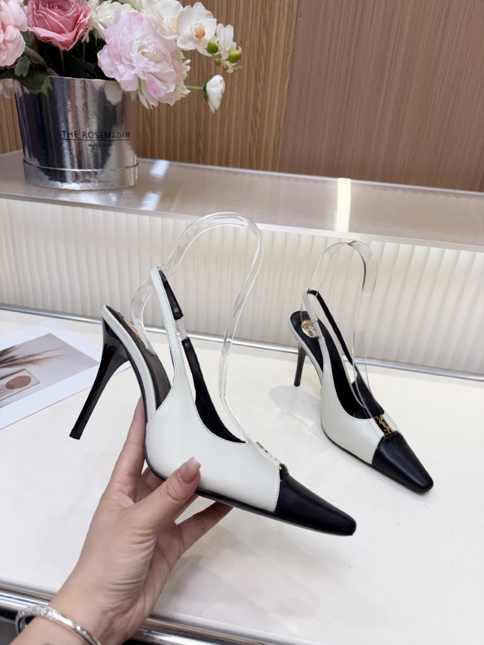 圣罗兰 Saint Laurent 经典高奢皮鞋鞋履高跟鞋 #8CF5C8C6 6