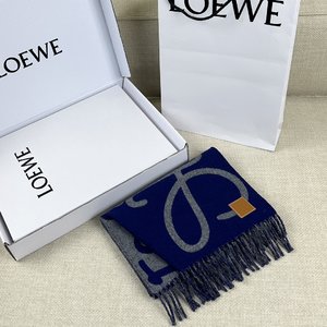 Where To Buy The Best Replica
 Loewe Copy
 Scarf Doodle Grey White Cashmere Cowhide Wool Winter Collection