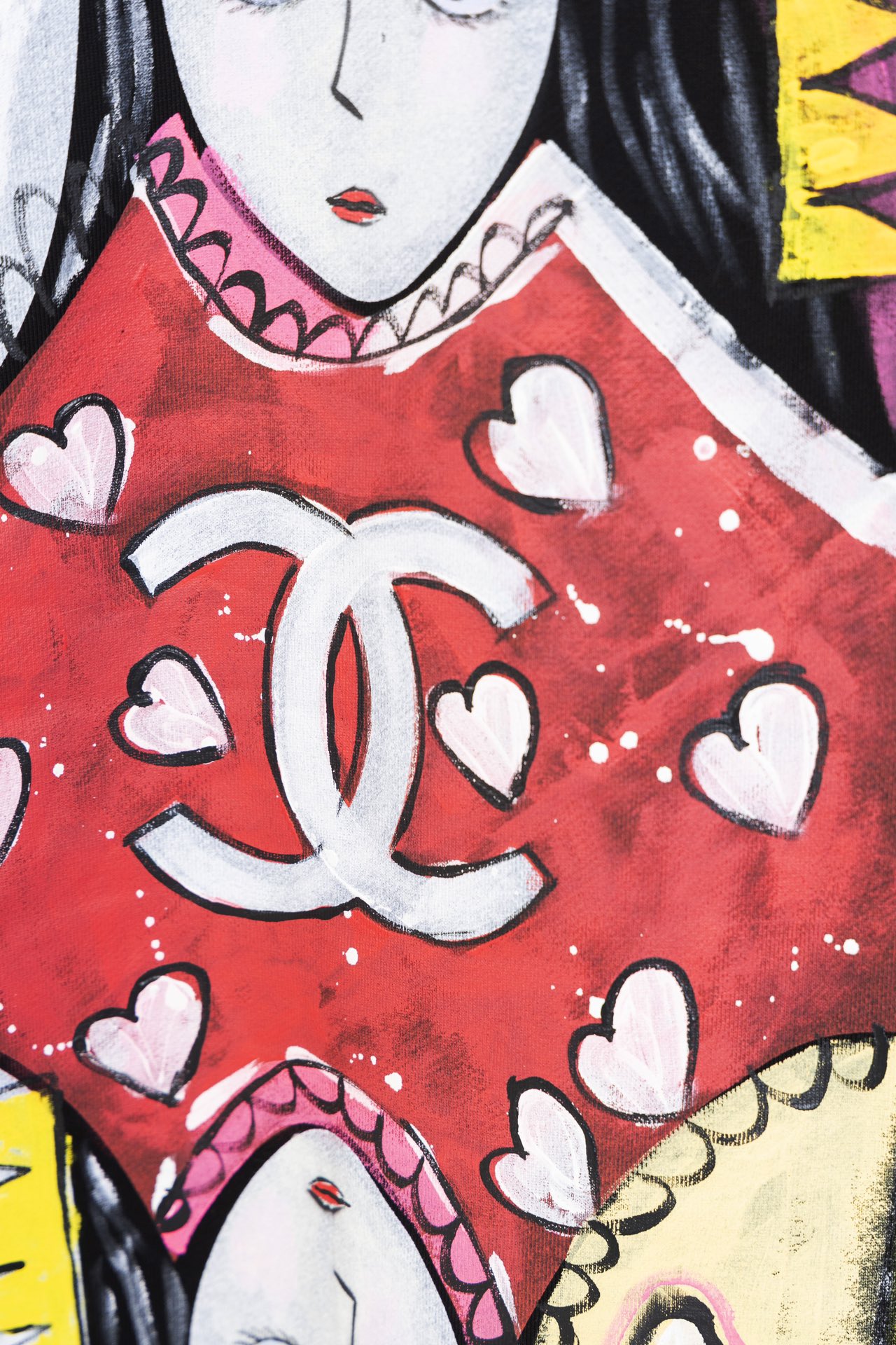CU D14-top Version by Chanel: Hand-Painted Doodles, Top-Class Jerseys, Heavy-Pound Fabric! - 图片 5