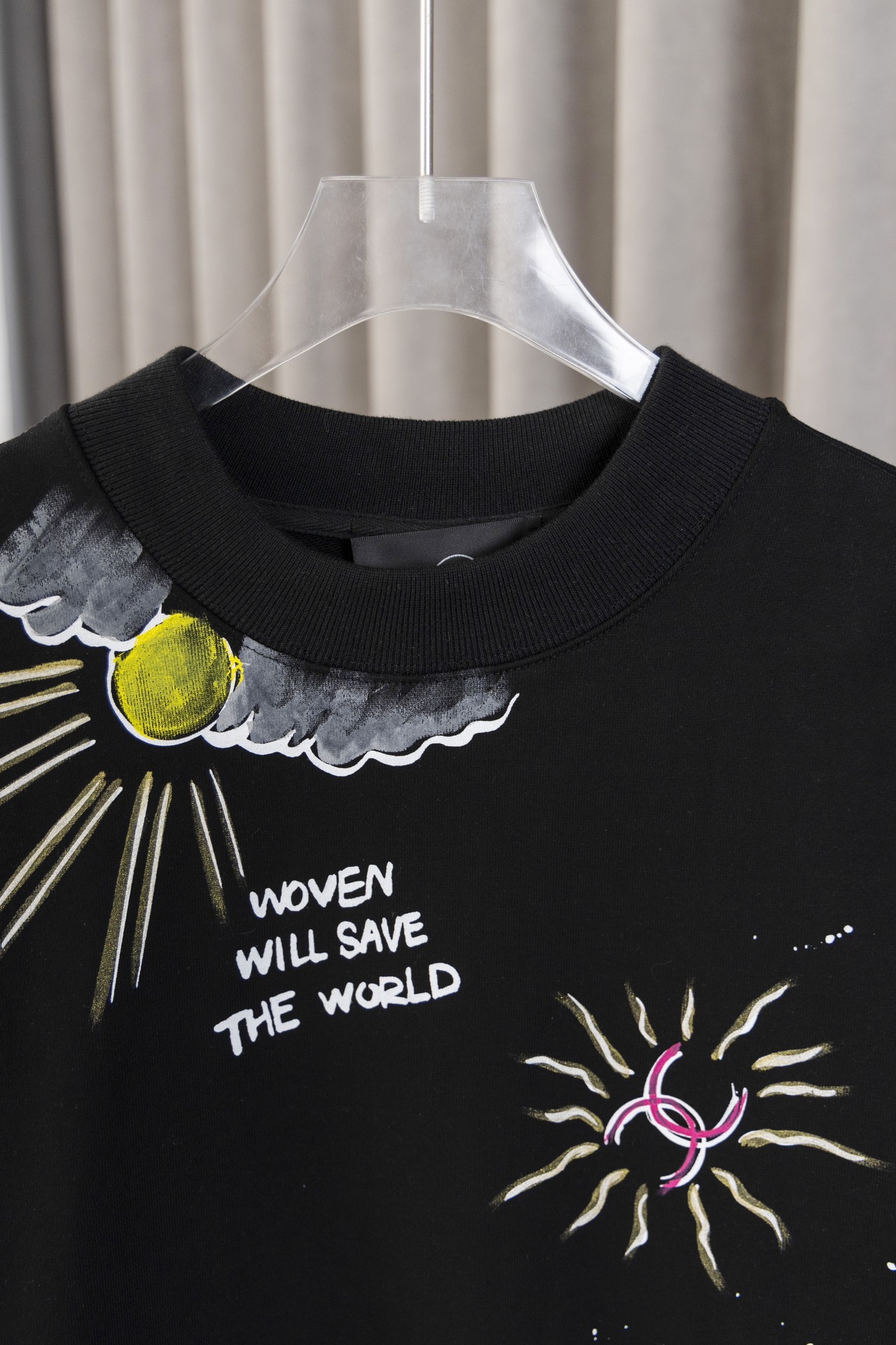 CU D16-top Version: Chanel Hand-Painted Doodles, Top-Class Jerseys, Heavy-Pound Fabric – On Sale Now! - 图片 7