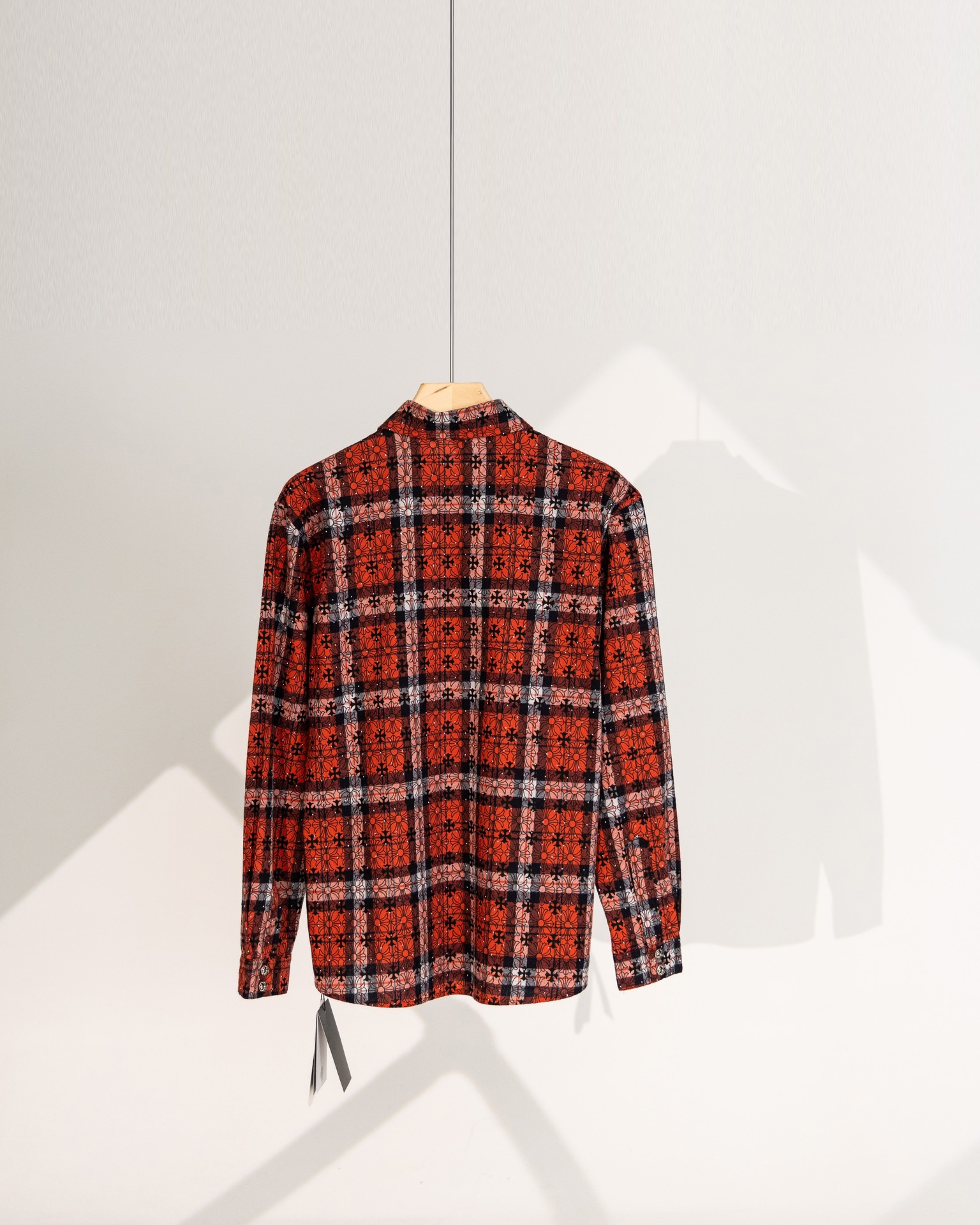 Luxury Puffer Jacket by Crome Hearts: High-End Style in Red and Blue - 图片 4