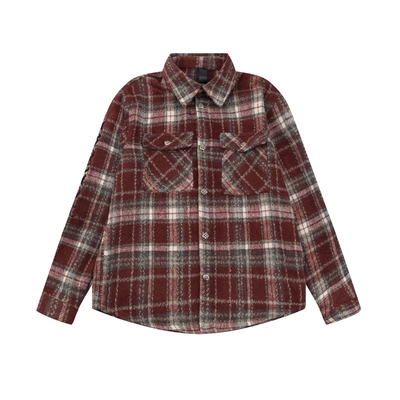 Chrome Hearts Crots 22s: Premium French Velvet Shirt with Silver Accents - 图片 2