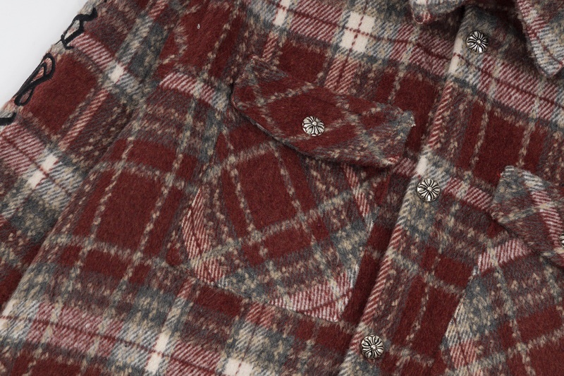 Chrome Hearts Crots 22s: Premium French Velvet Shirt with Silver Accents - 图片 9