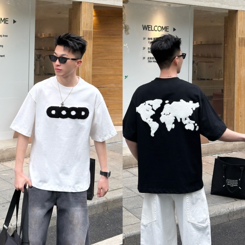 GOOD Embroidered Map Short Sleeve T-Shirt Summer Trendy Cotton Top 1 GOOD Embroidered Map Short Sleeve T-Shirt Summer Trendy Cotton Top