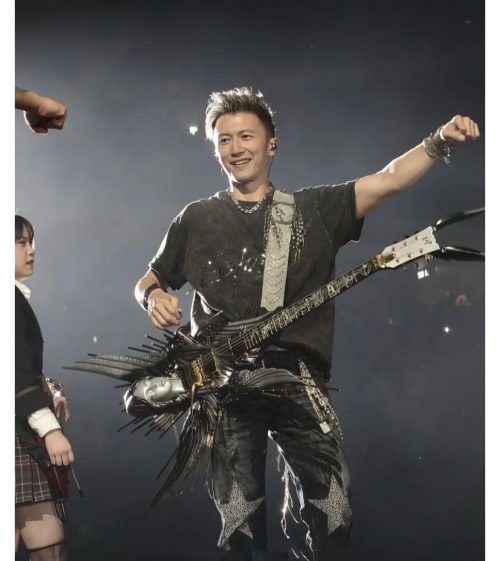 Washed Black Concert T-Shirt, Nicholas Tse Inspired, Premium Cotton Tee
