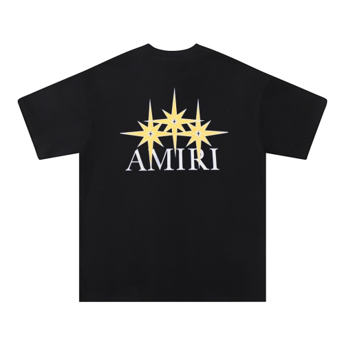 Amiri 2025 Spring/Summer Black Cotton T-Shirt with Star Logo - Unisex 1 Amiri 2025 Spring/Summer Black Cotton T-Shirt with Star Logo - Unisex