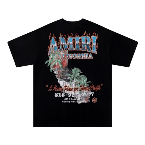 Amiri Men's Graphic Print Crewneck T-Shirt - Relaxed Fit, Summer Style 1 Amiri Men's Graphic Print Crewneck T-Shirt - Relaxed Fit, Summer Style