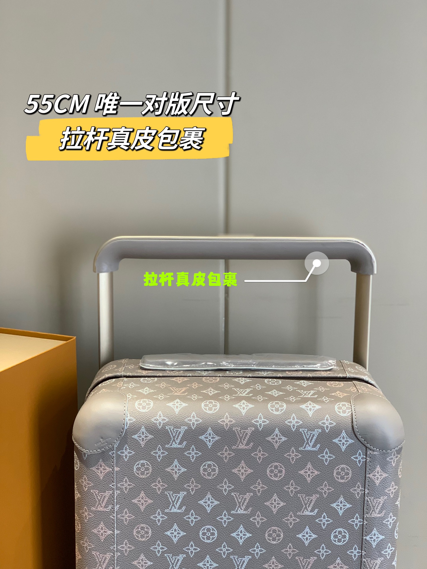 [Trolley Cases]original foreign order [55cm high cargo rod leather wrapped]