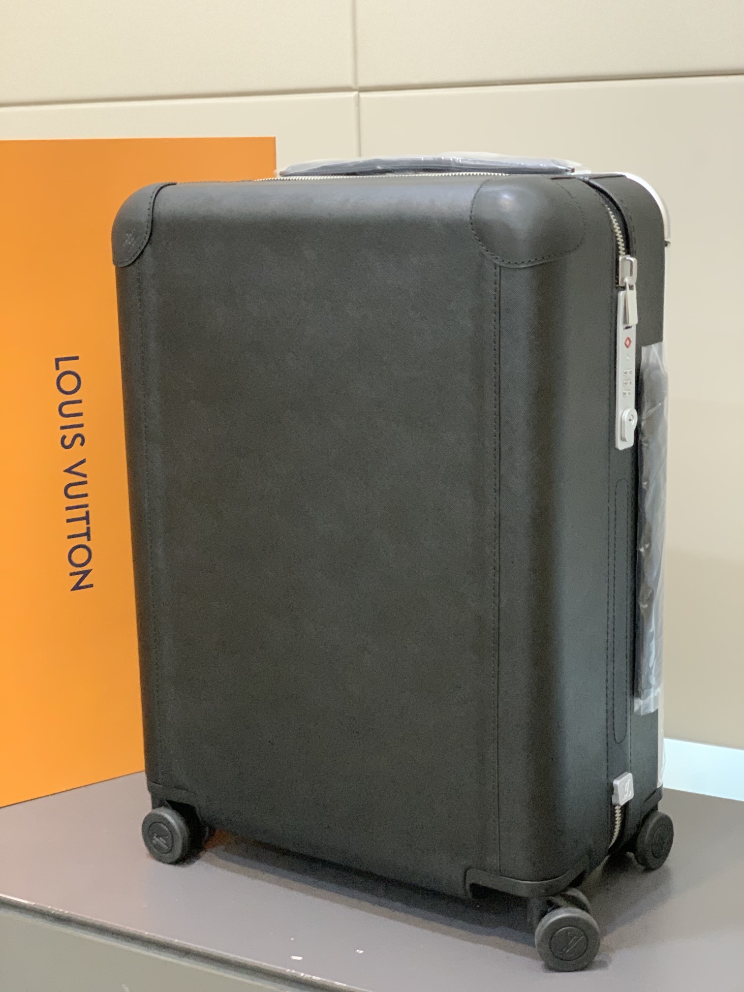 [Trolley Cases]original foreign order [55cm high cargo rod leather wrapped]
