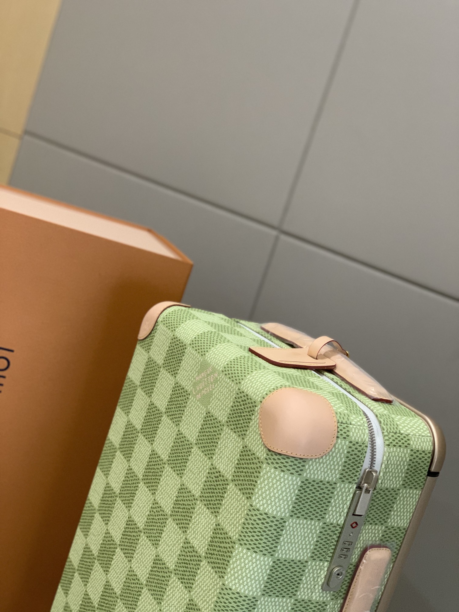 [Trolley Cases]original foreign order [55cm high cargo rod leather wrapped]