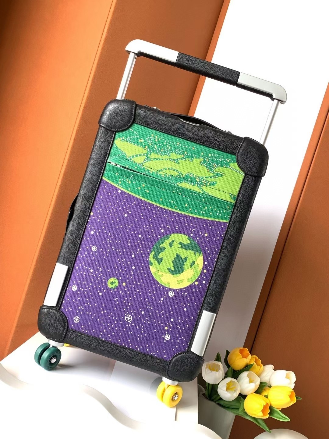 [Trolley Cases]small and cute The handle can also be customized to name Univer