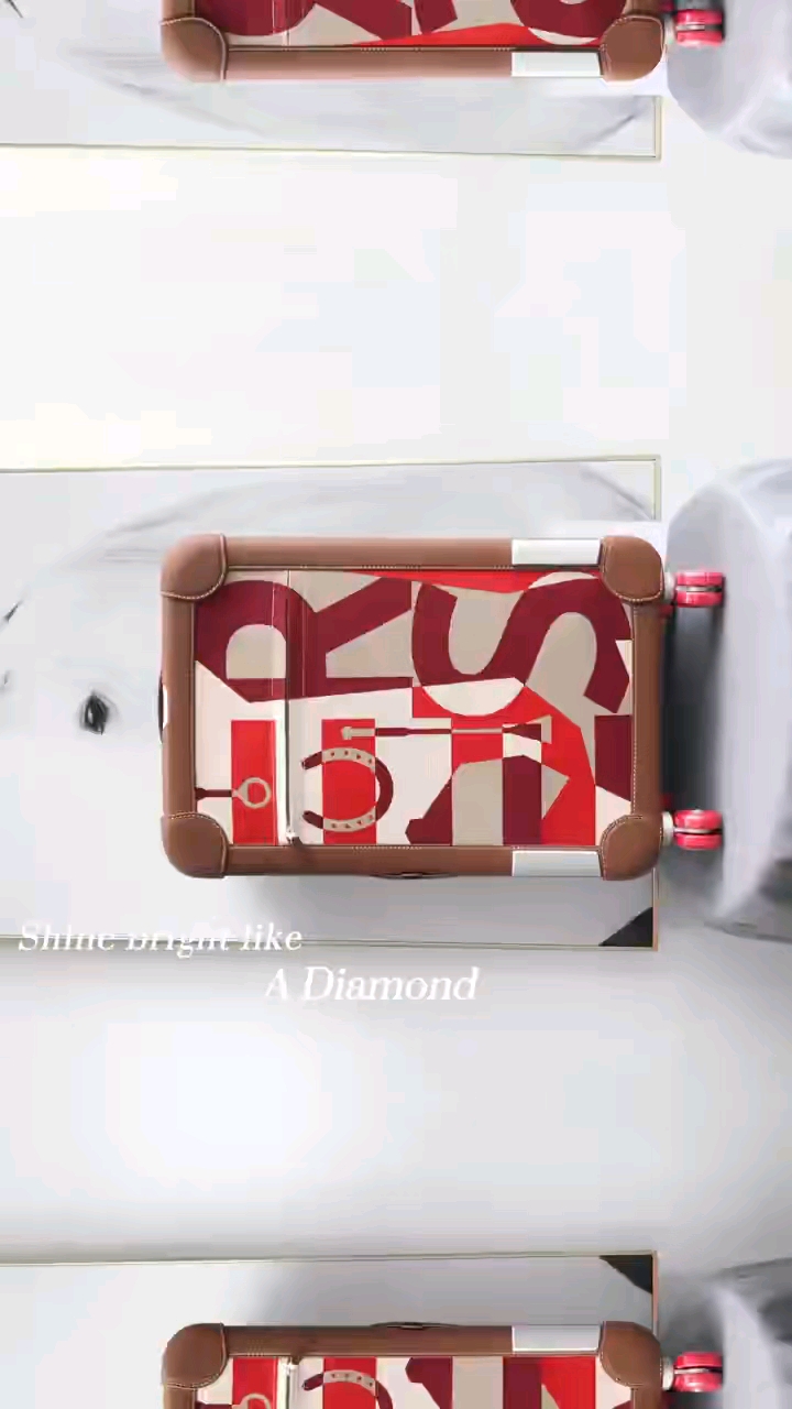 Hermès RMS Koffer - Limited Edition - Goudbruin/Zilveren Details, 33 x 55 cm
