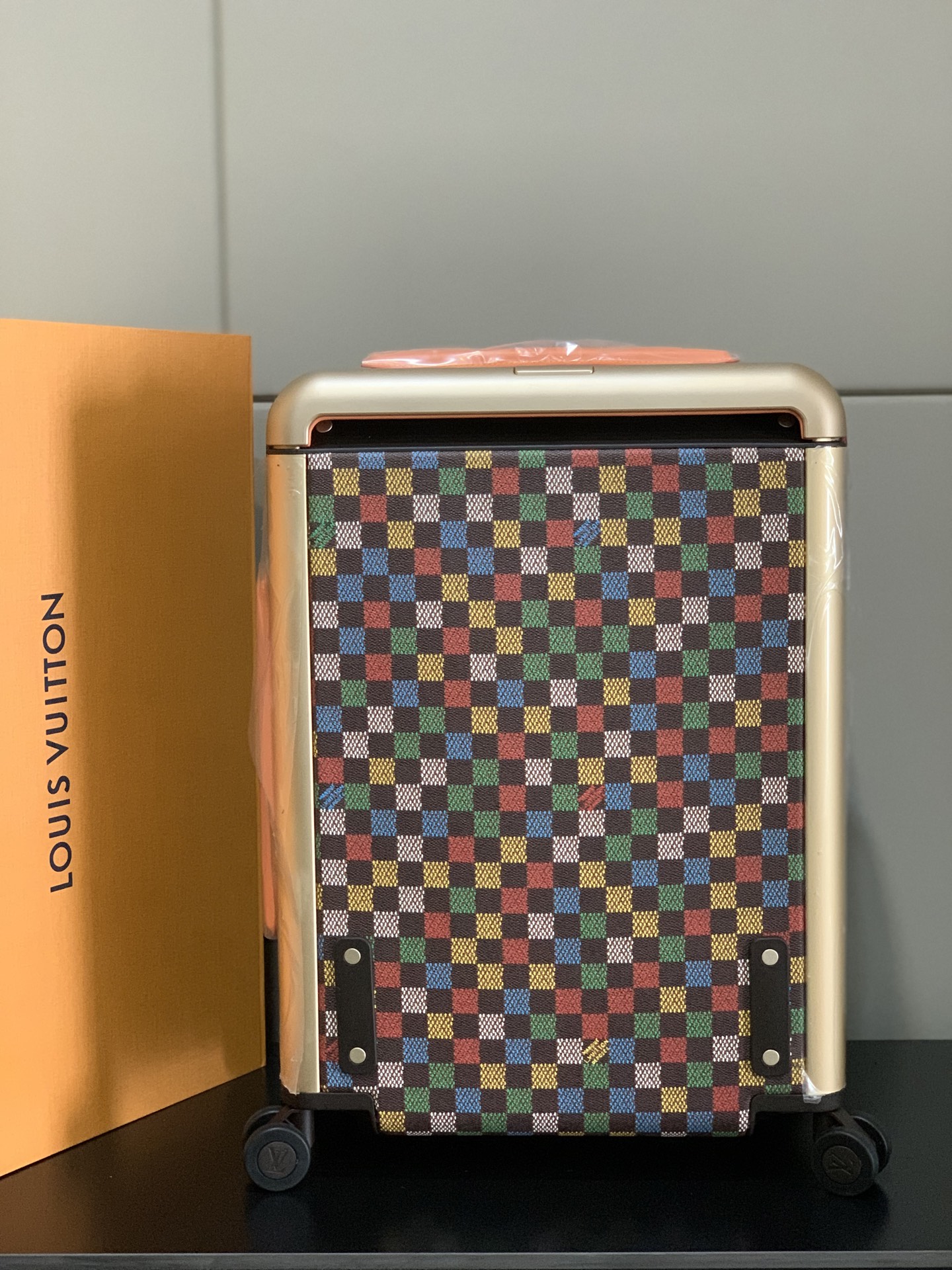 [Trolley Cases]original foreign order [55cm high cargo rod leather wrapped]