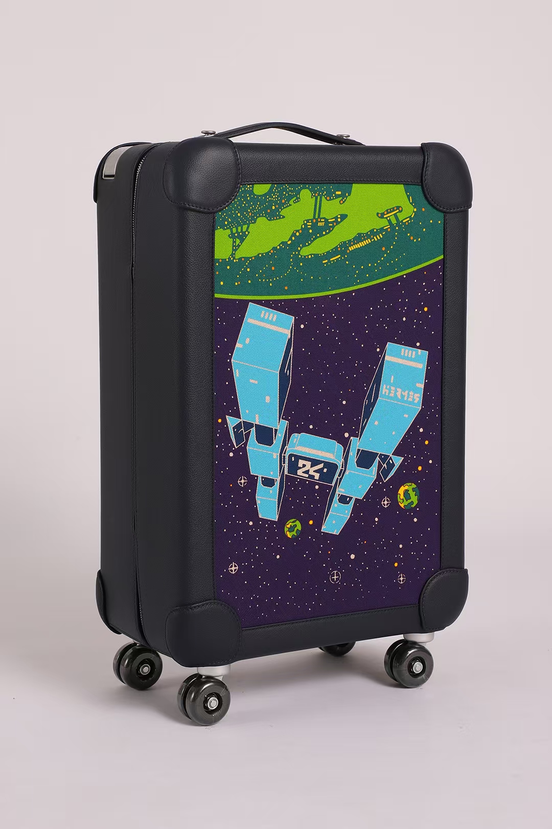 Elegante Maleta de Cabina Hermes R.M.S con Diseño Espacial Personalizado