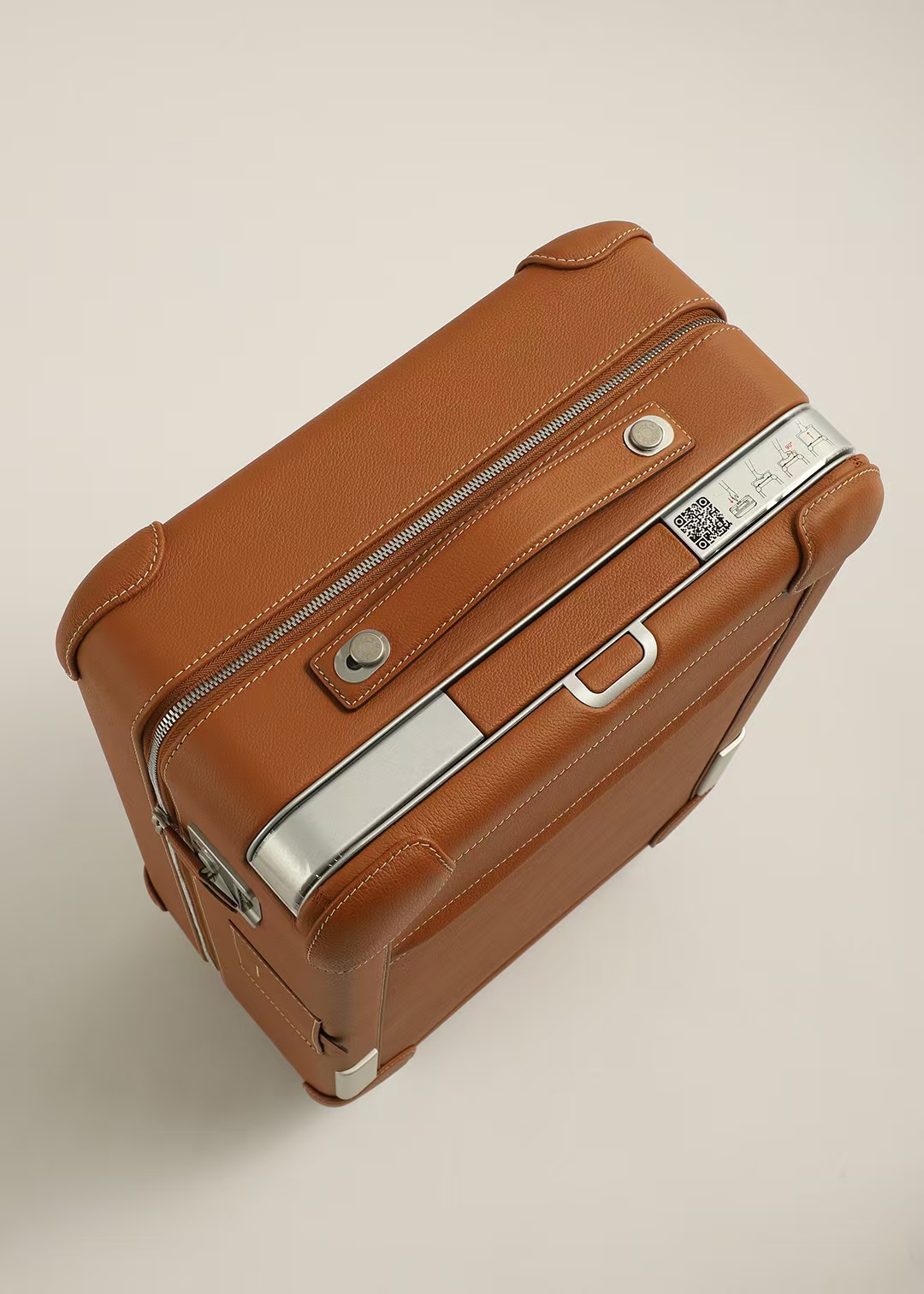 Hermès R.M.S. Cabin Trolley: Leather Trim, Spinner Wheels, and Adjustable Handle 8 a1748749440089 5166