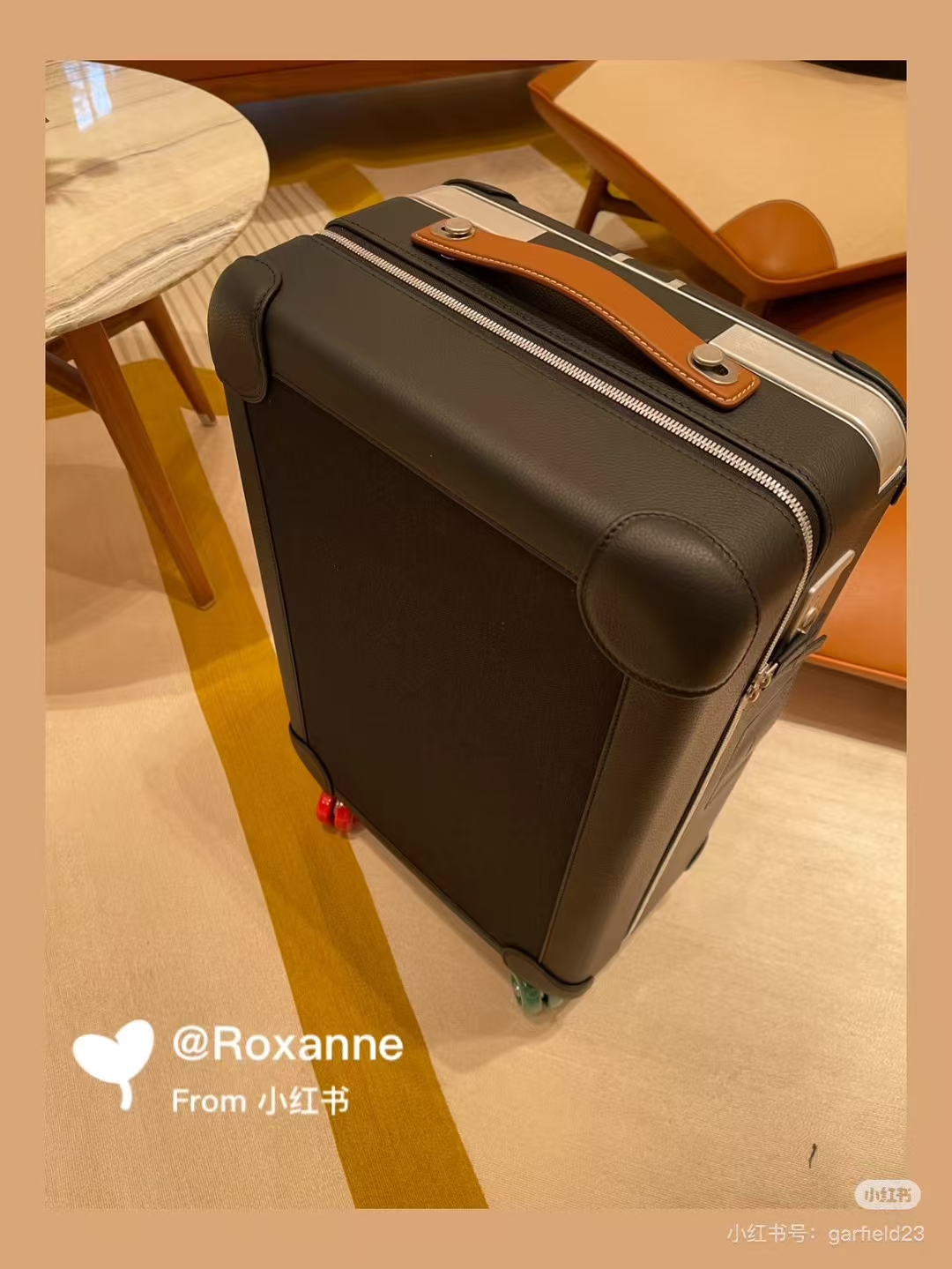 Stylish Luggage All Black Suitcase with Rainbow Wheels and Leather Handle 8 a1748749692955 1611