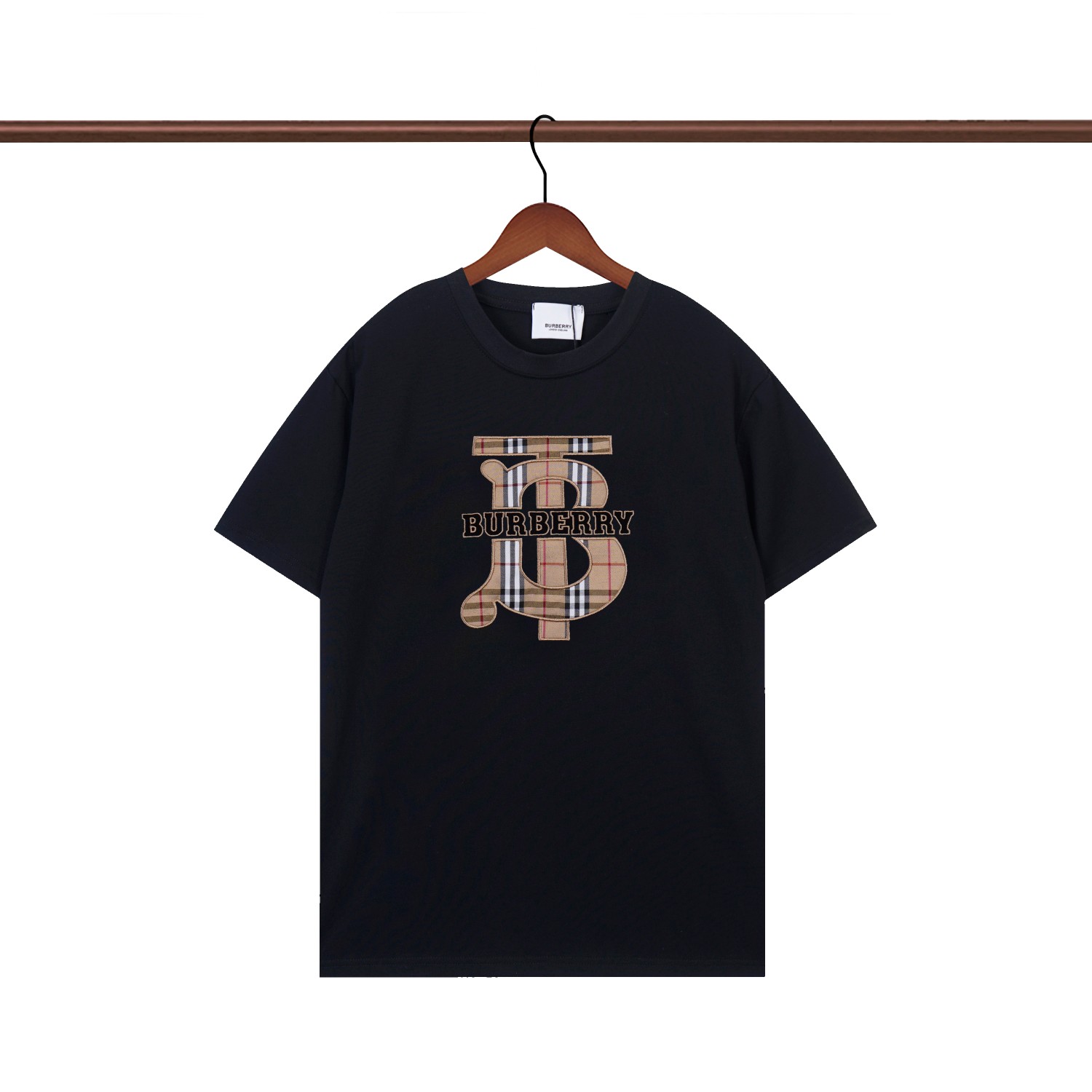 💰128 QN R361 BURBERRY CLASSIC GRID TB LETTER EMBROIDERY S-XXL 5 YARDS - 图片 2
