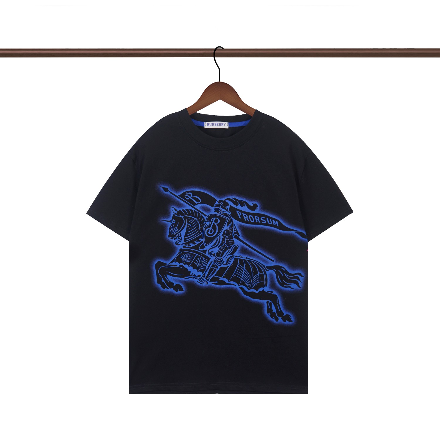 BURBERRY Official Network: Classic Horse-Riding Stamp Cotton T-Shirts in Various Sizes - 图片 2