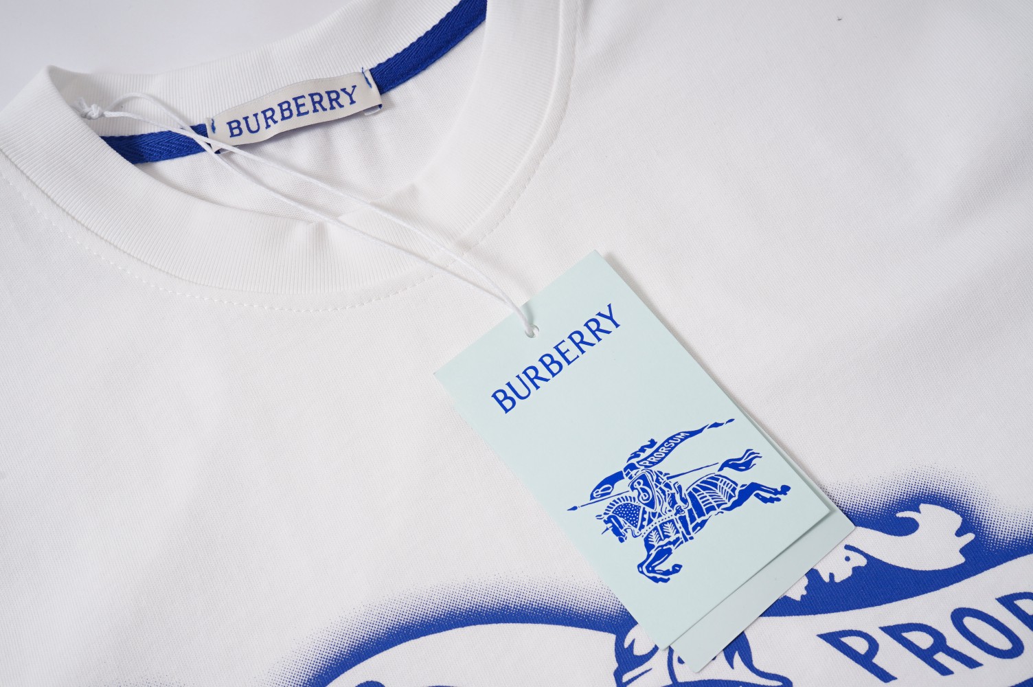 BURBERRY Official Network: Classic Horse-Riding Stamp Cotton T-Shirts in Various Sizes - 图片 7