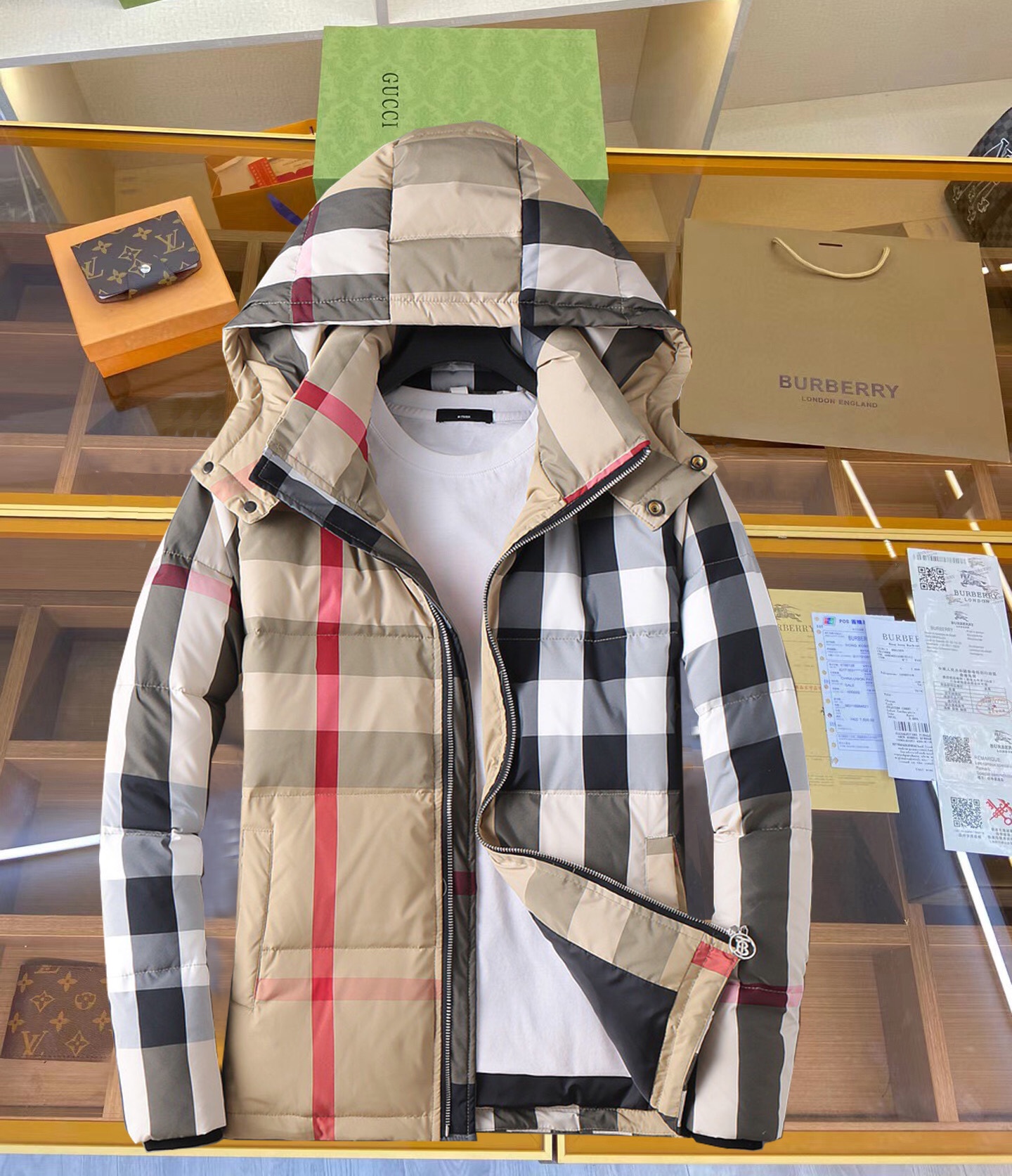 Burberry Clothing Down Jacket White Duck Down Fall/Winter Collection