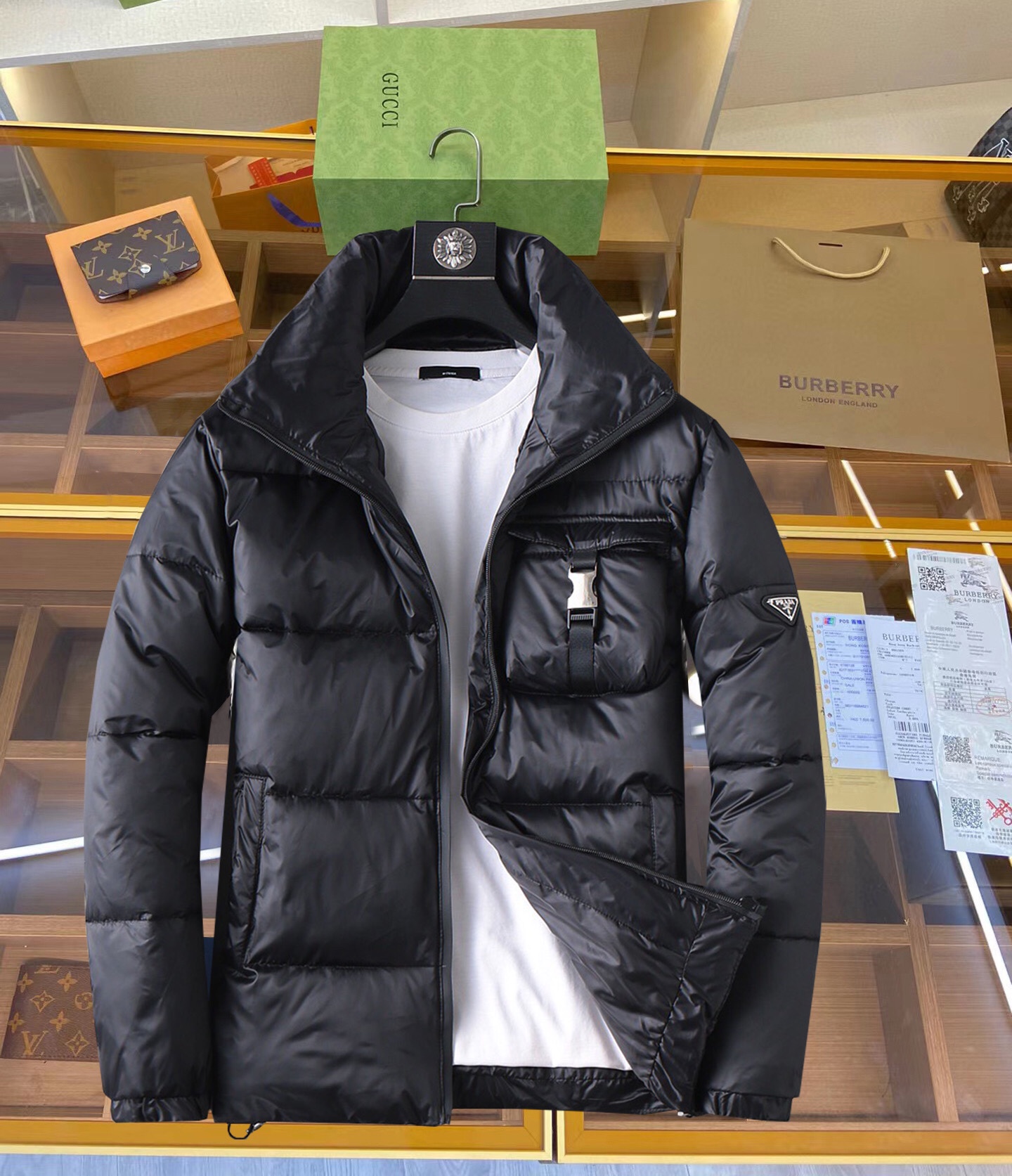 Prada Clothing Down Jacket cheap online Best Designer
 White Duck Down Fall/Winter Collection