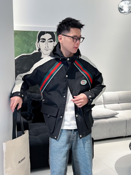 Gucci 2025 Spring New Men's Jacket, High-End Fabric, Comfortable and Breathable 1 Gucci 2025 Spring New Men's Jacket, High-End Fabric, Comfortable and Breathable