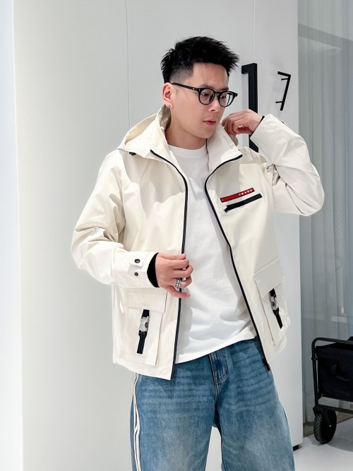 Prada 2025SS Spring Men's Jacket: Original Fabric, Comfortable, High Quality 1 Prada 2025SS Spring Men's Jacket: Original Fabric, Comfortable, High Quality