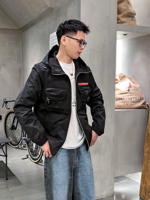 Prada 2025SS Spring New Men's Jacket, Original Single, High-End Version 1 Prada 2025SS Spring New Men's Jacket, Original Single, High-End Version