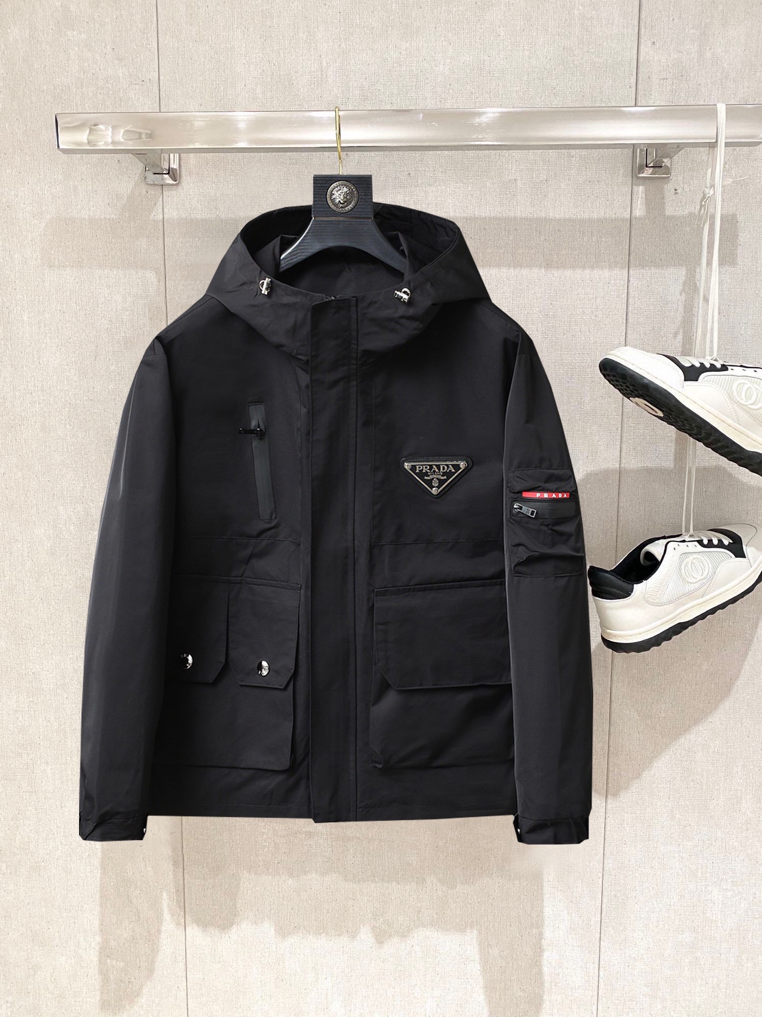 best website for replica
 Prada Clothing Coats & Jackets Men Spring Collection Casual